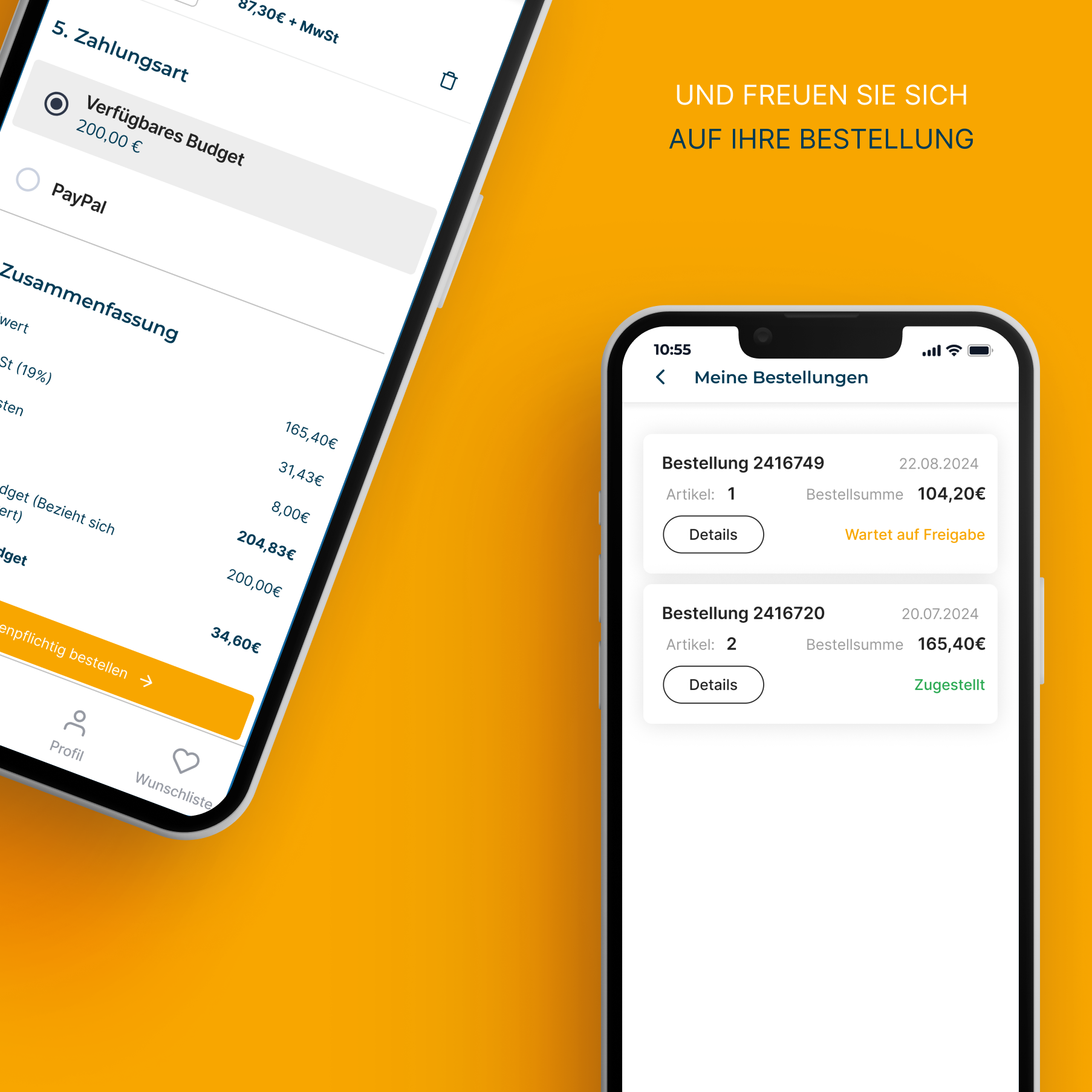 Trebes+Henning mobile app screen 3