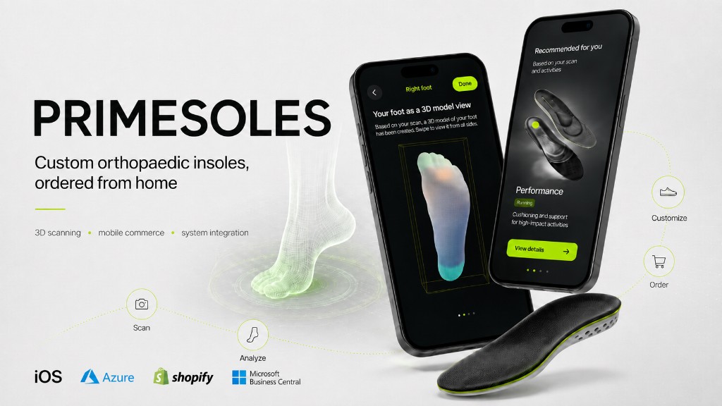 PRIMESOLES app — custom orthopaedic insoles from home